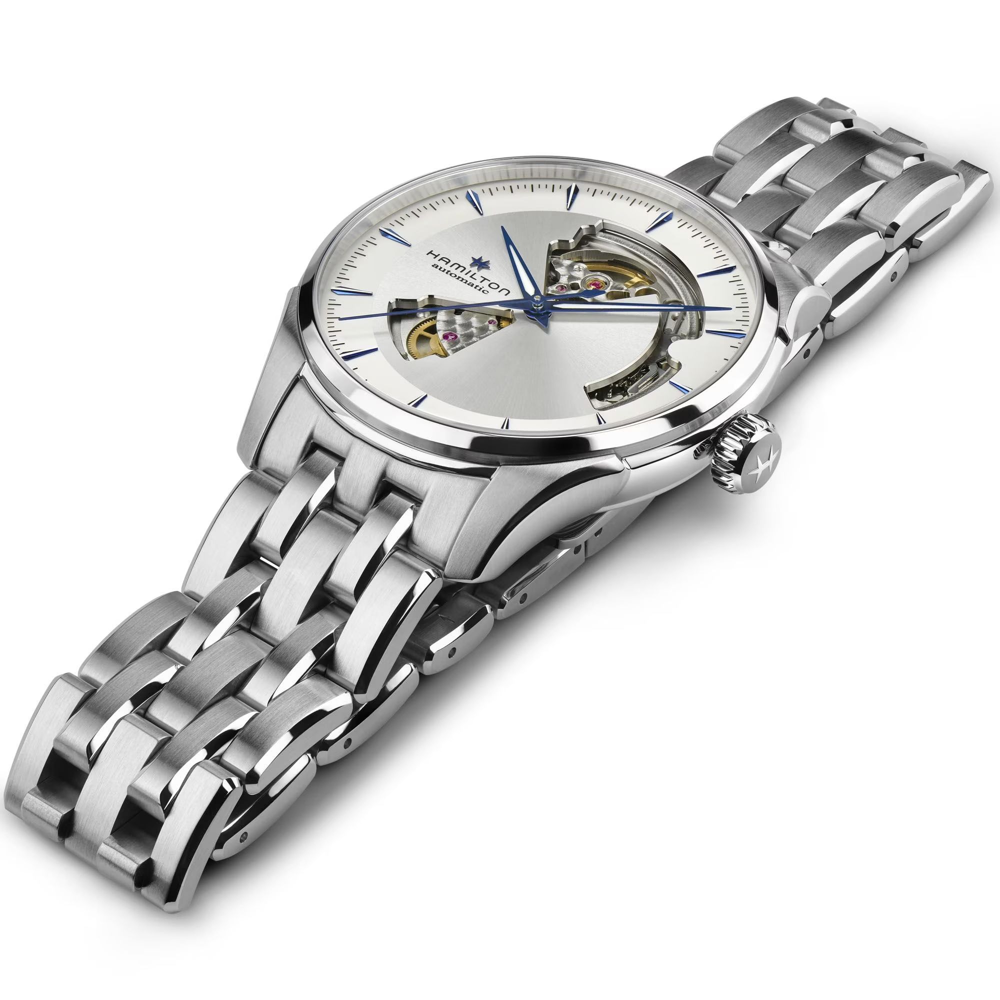 Hamilton Watch Jazzmaster Open Heart Auto Stainless Steel Watch | 40mm | H32675150