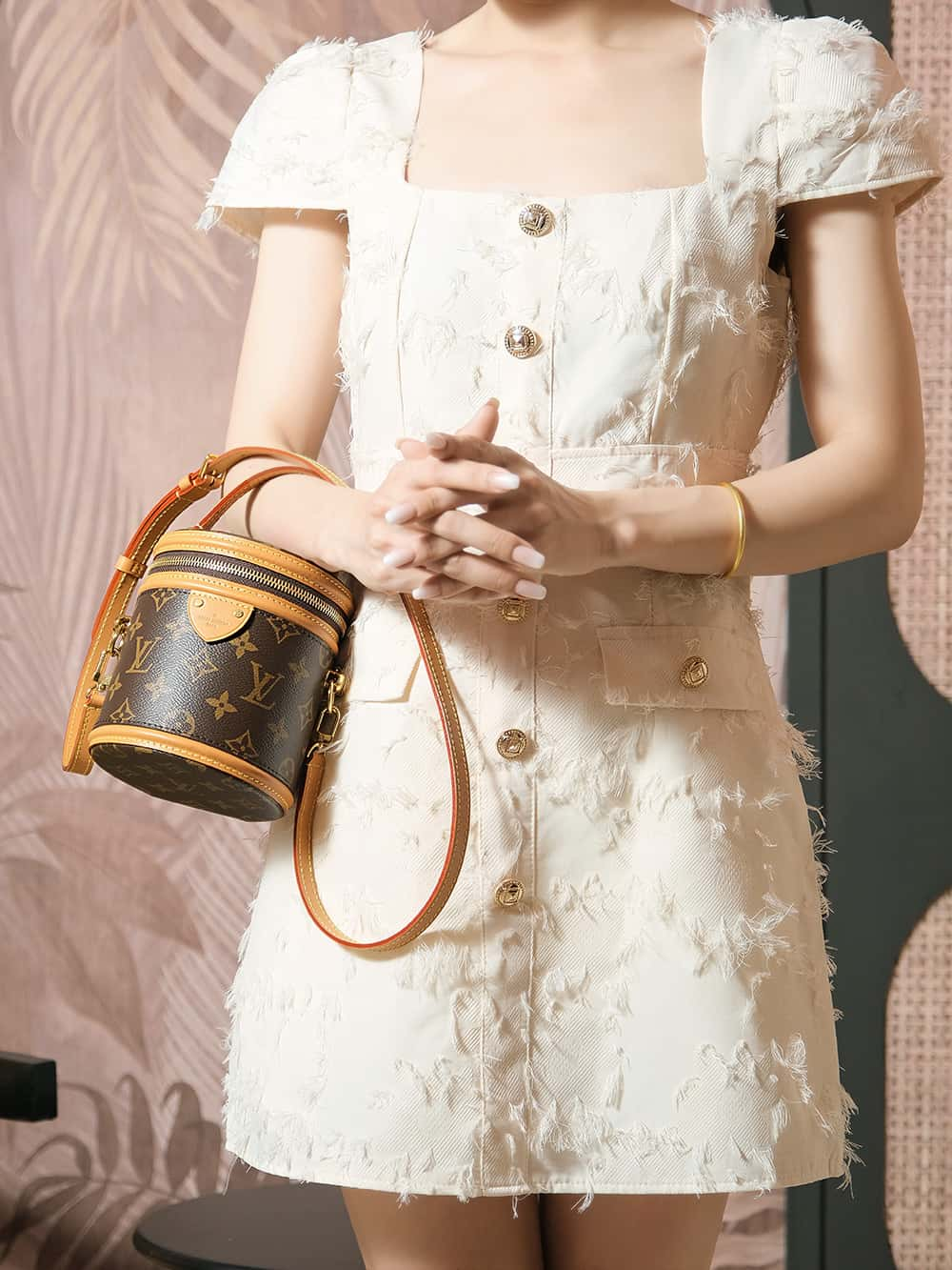 Louis Vuitton Cannes Nano Bag with Gold Hardware