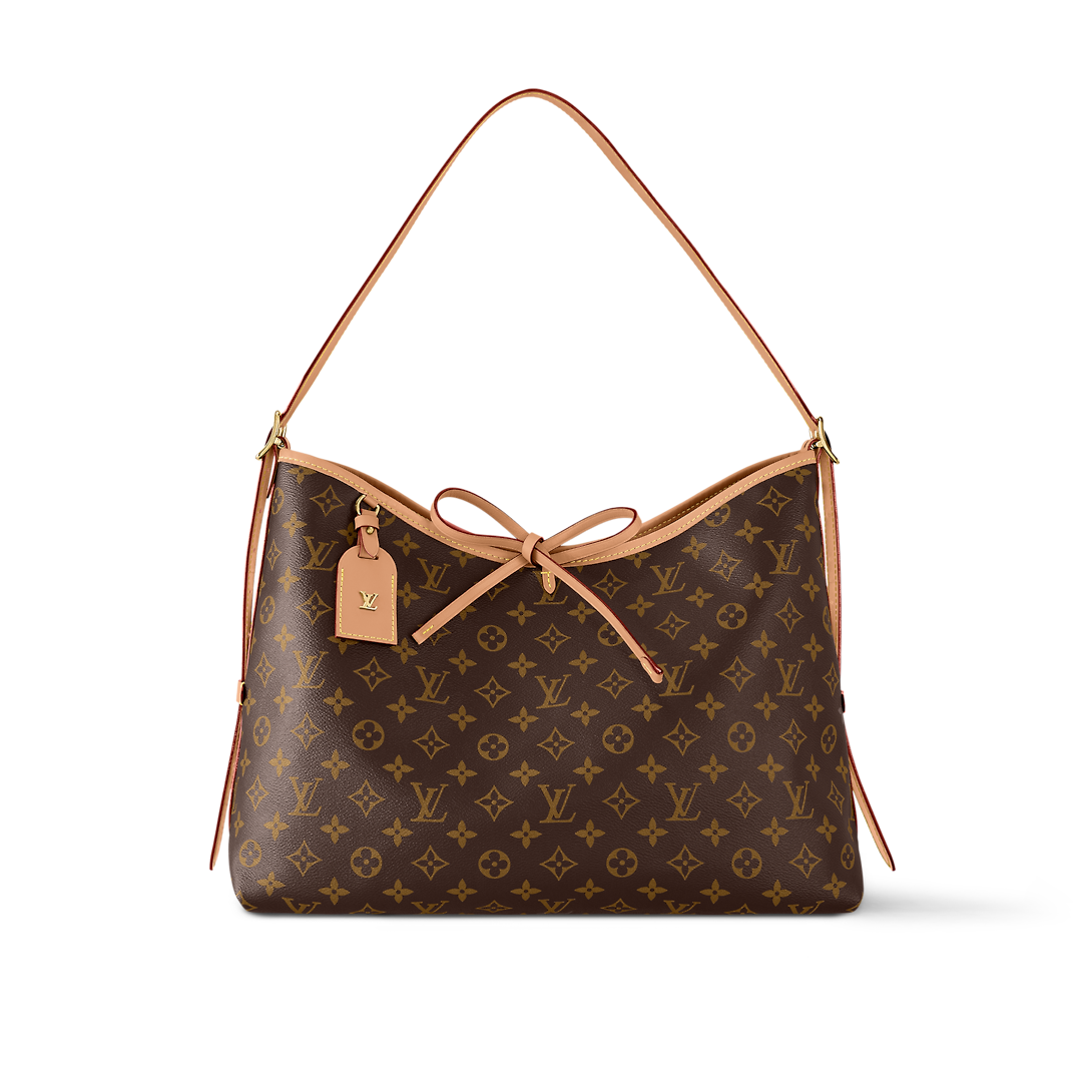 Louis Vuitton CarryAll MM Bag Monogram with Gold Hardware