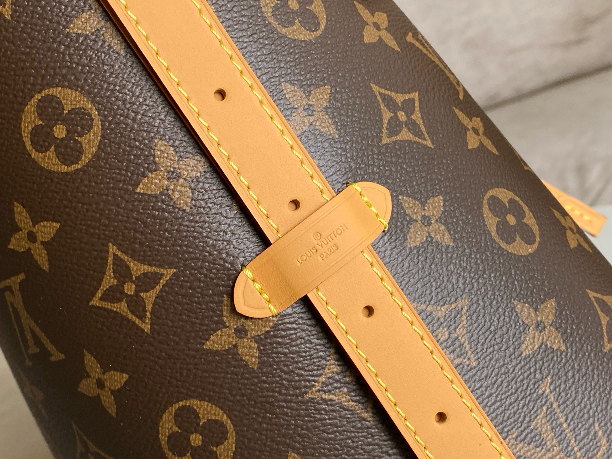 Louis Vuitton CarryAll MM Bag Monogram with Gold Hardware