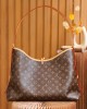 Louis Vuitton CarryAll MM Bag Monogram with Gold Hardware