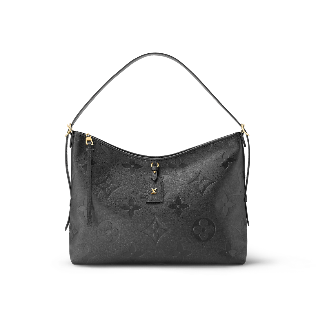 Louis Vuitton CarryAll MM Bag Black with Gold Hardware