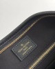 Louis Vuitton CarryAll MM Bag Black with Gold Hardware