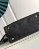 Louis Vuitton CarryAll MM Bag Black with Gold Hardware