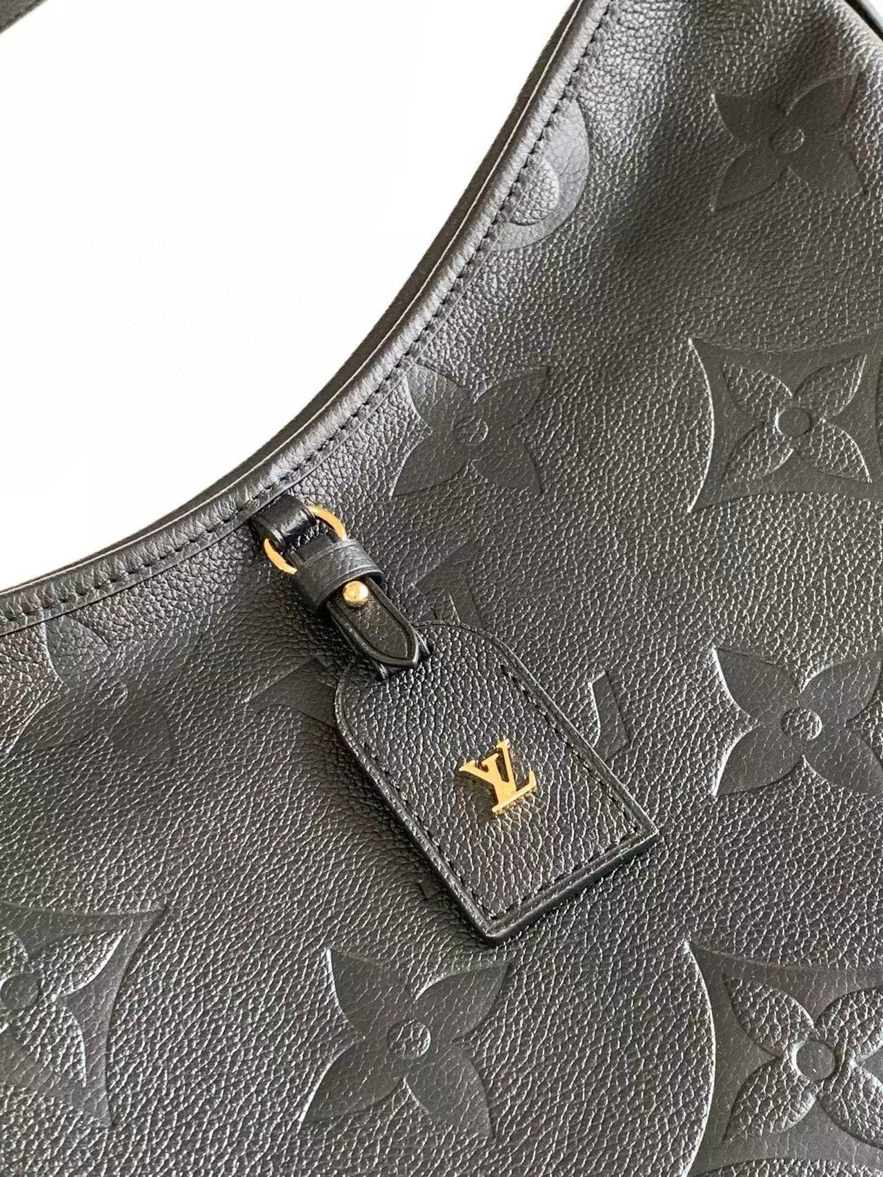 Louis Vuitton CarryAll MM Bag Black with Gold Hardware