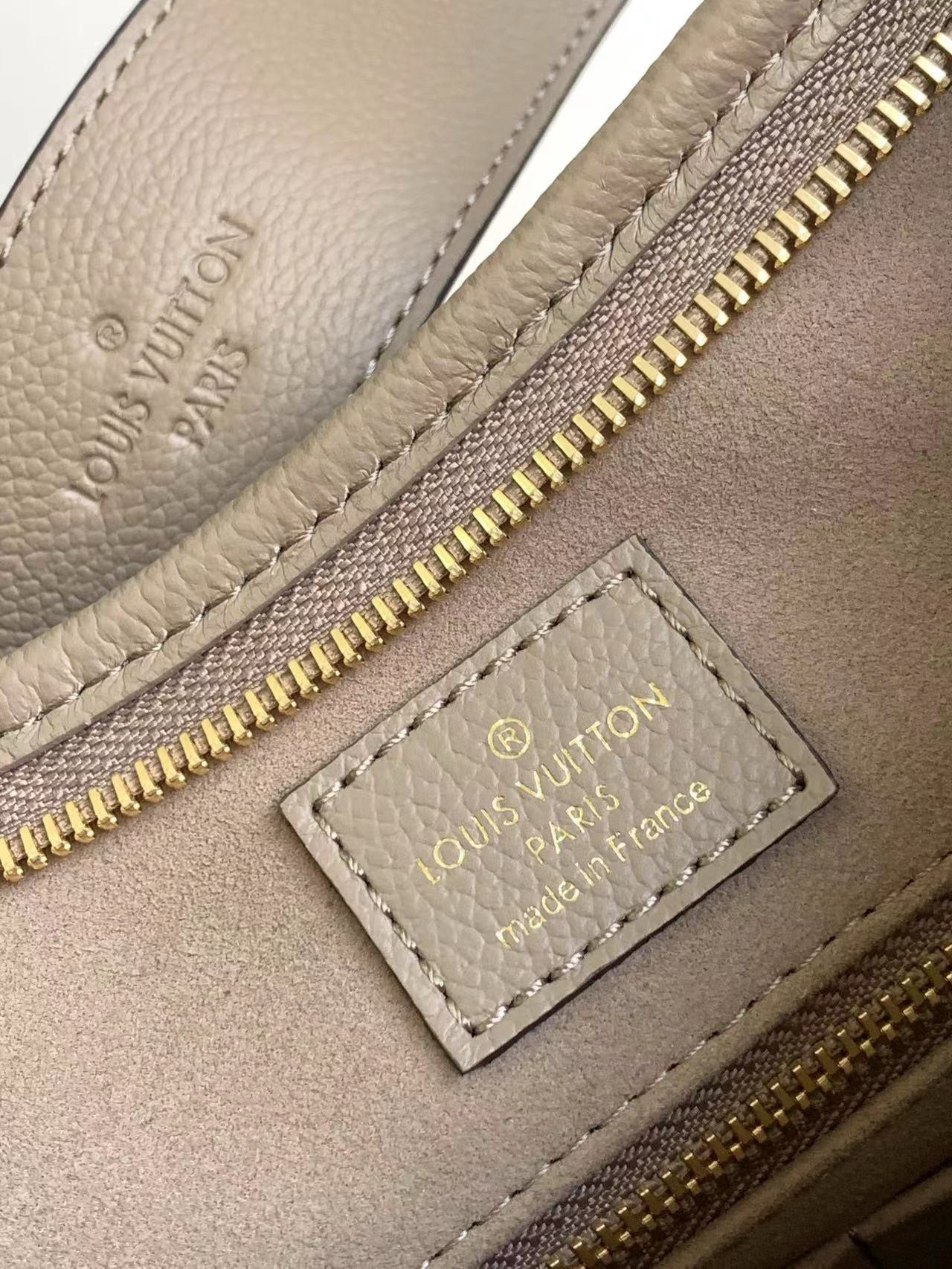 Louis Vuitton CarryAll MM Bag Dove with Gold Hardware