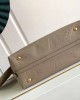 Louis Vuitton CarryAll MM Bag Dove with Gold Hardware