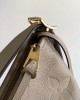 Louis Vuitton CarryAll MM Bag Dove with Gold Hardware