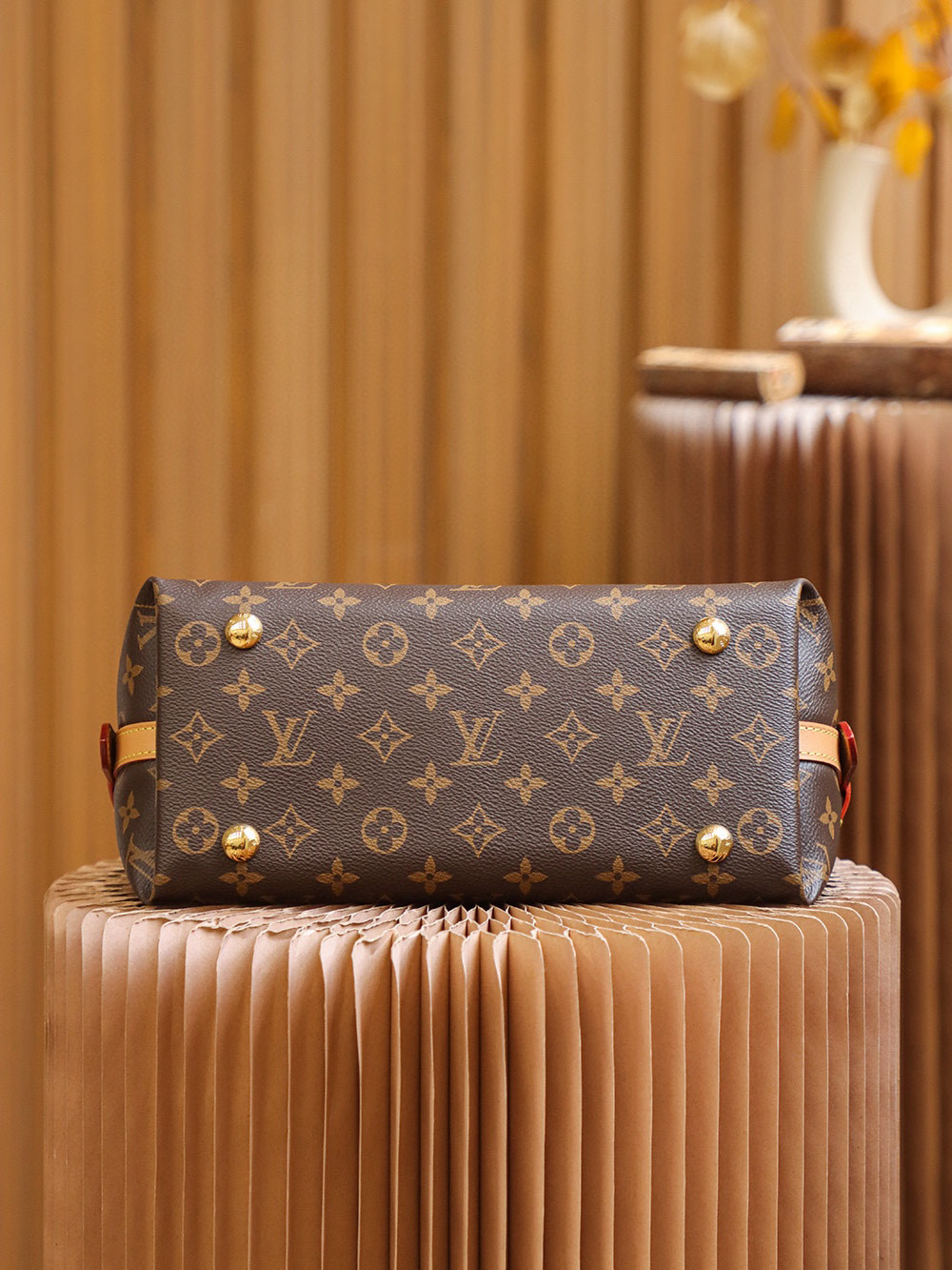 Louis Vuitton CarryAll PM Bag Monogram with Gold Hardware