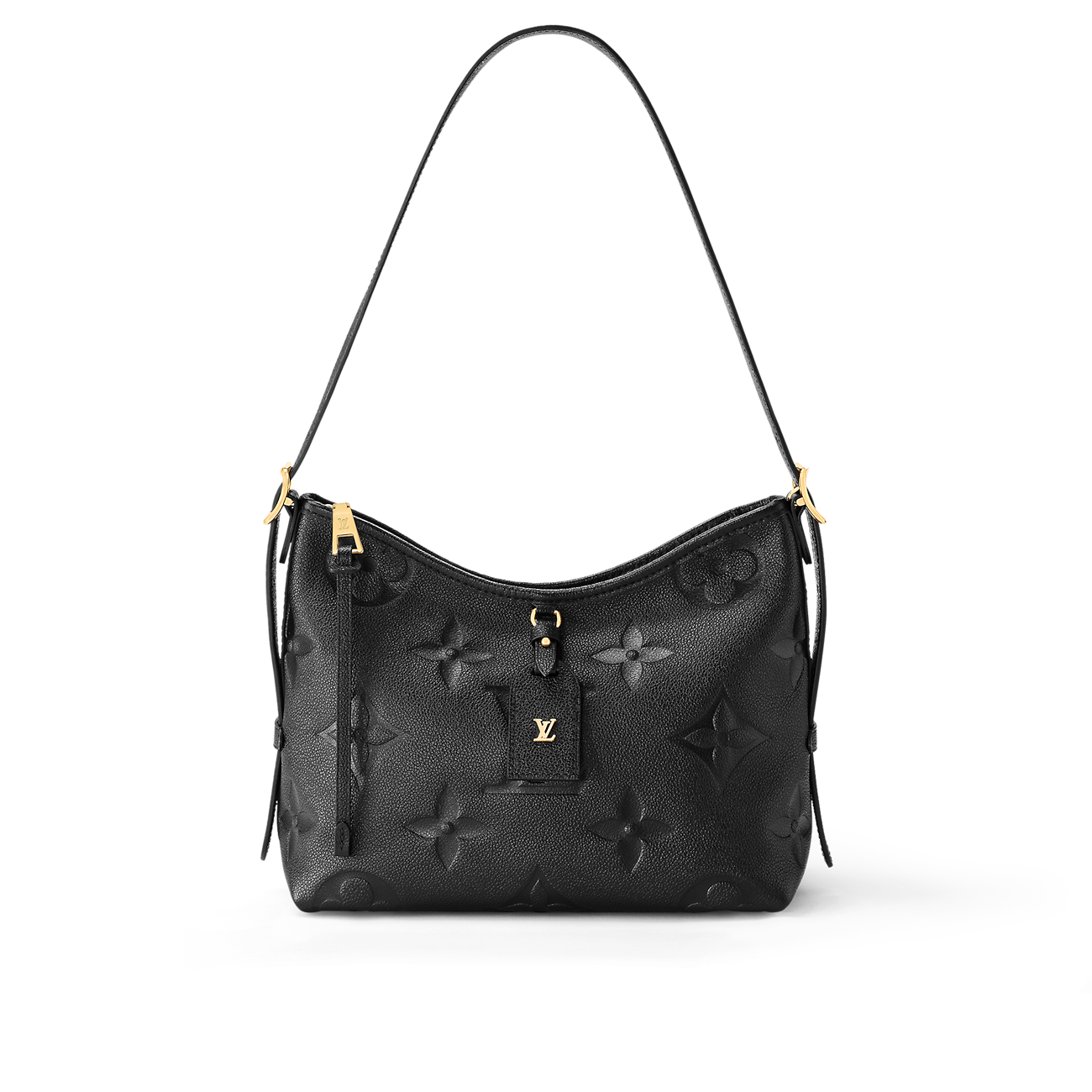 Louis Vuitton CarryAll PM Bag Black with Gold Hardware