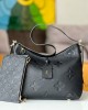 Louis Vuitton CarryAll PM Bag Black with Gold Hardware