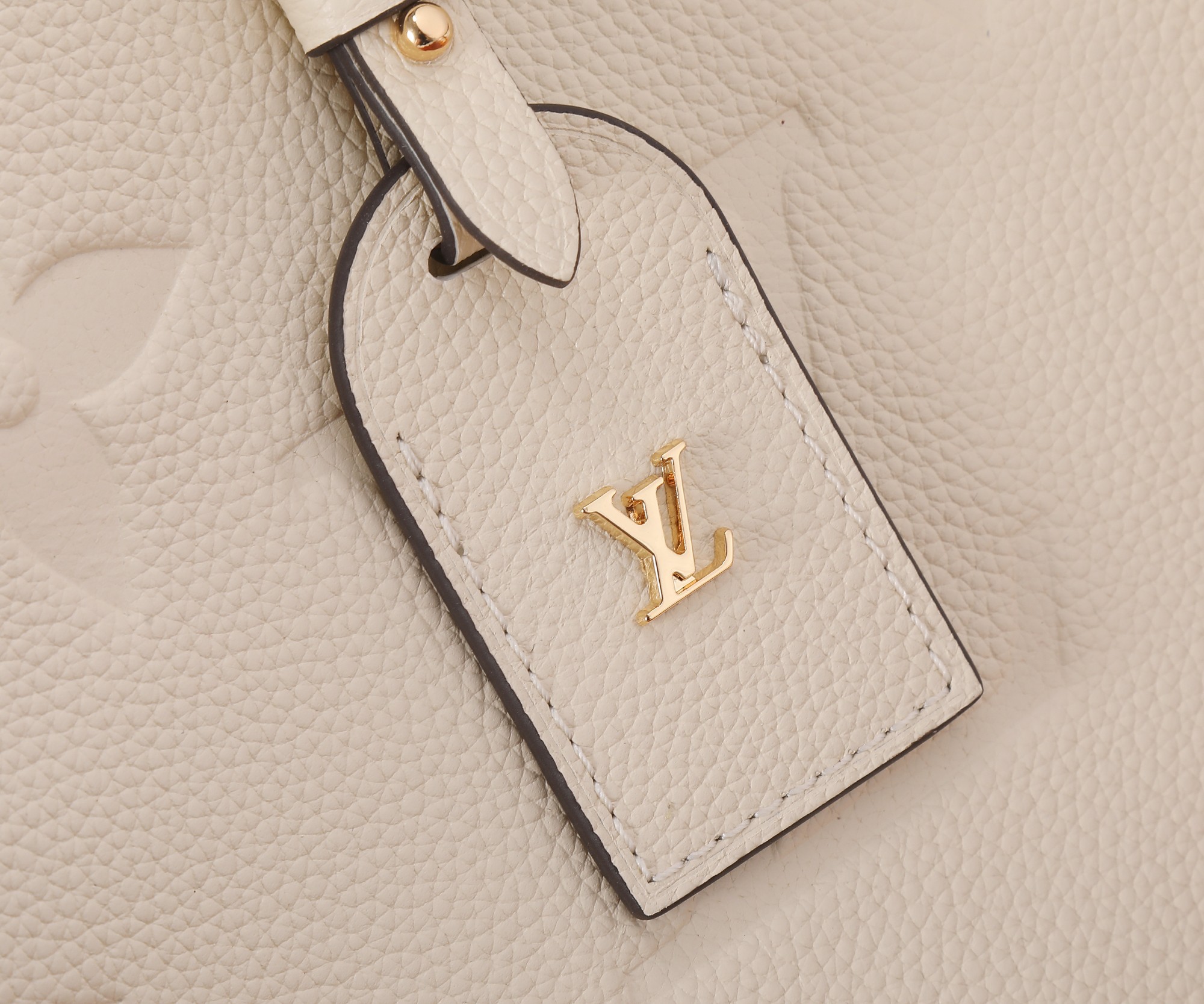 Louis Vuitton CarryAll PM Bag Cream with Gold Hardware