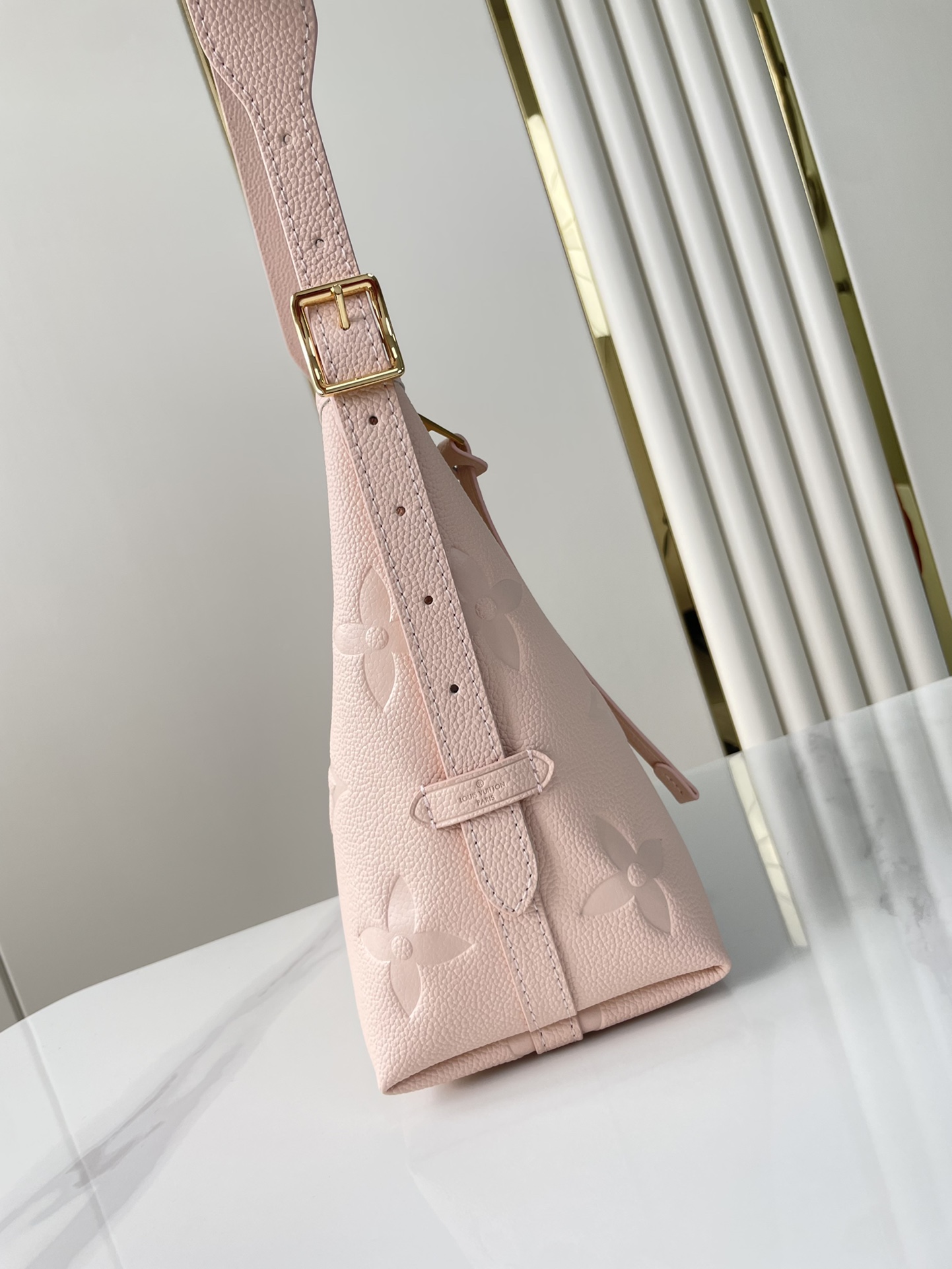 Louis Vuitton CarryAll PM Bag Light Pink with Gold Hardware