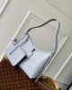 Louis Vuitton CarryAll PM Bag Light Blue with Silver Hardware