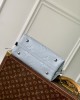 Louis Vuitton CarryAll PM Bag Light Blue with Silver Hardware