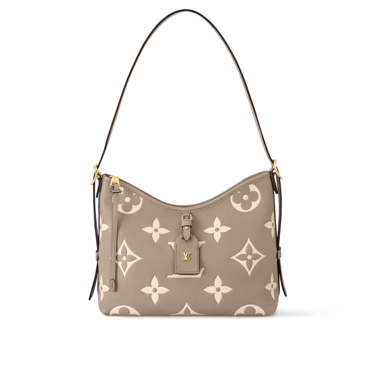 Louis Vuitton CarryAll PM Bag Dove/Cream with Gold Hardware