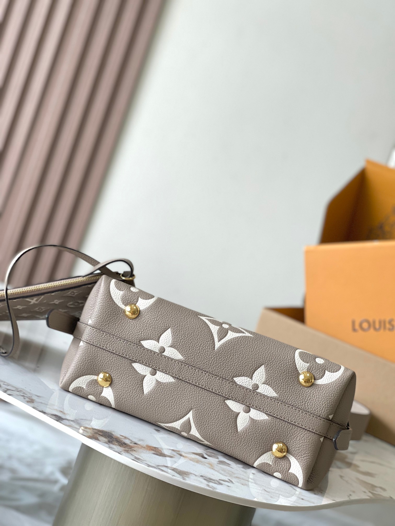 Louis Vuitton CarryAll PM Bag Dove/Cream with Gold Hardware