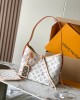 Louis Vuitton CarryAll PM Bag Multicolor Beige with Gold Hardware