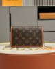 Louis Vuitton Dauphine Chain Wallet Bag Monogram with Gold Hardware