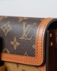 Louis Vuitton Dauphine EastWest Bag Monogram with Gold Hardware