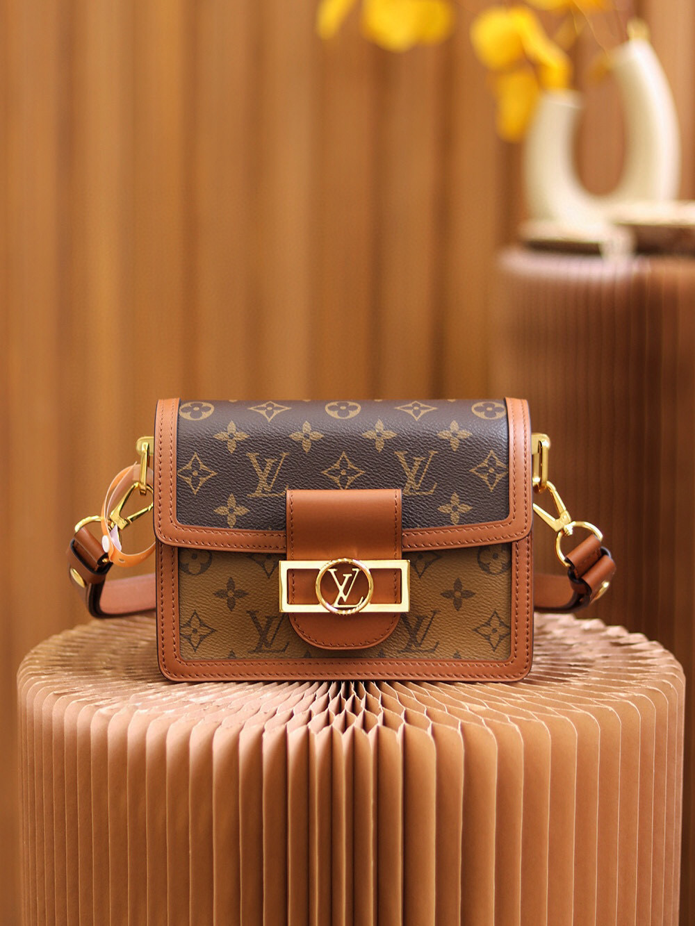 Louis Vuitton Dauphine Mini Bag Monogram with Gold Hardware