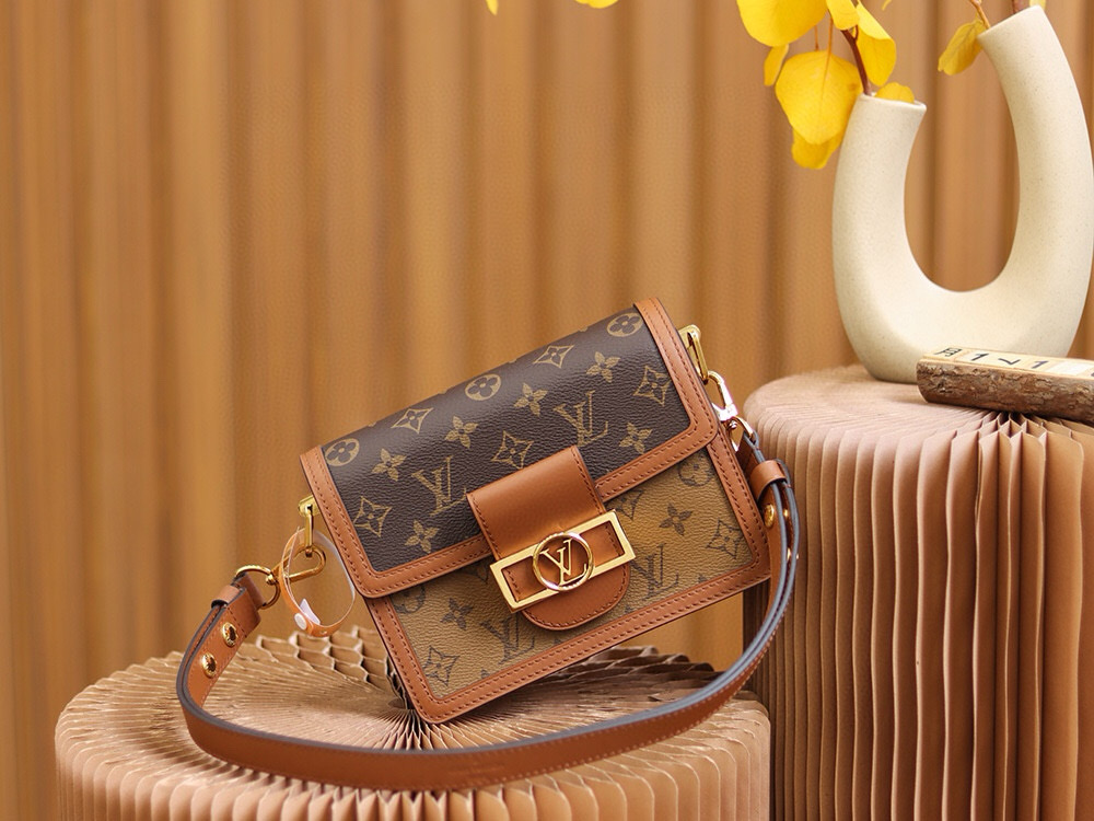 Louis Vuitton Dauphine Mini Bag Monogram with Gold Hardware