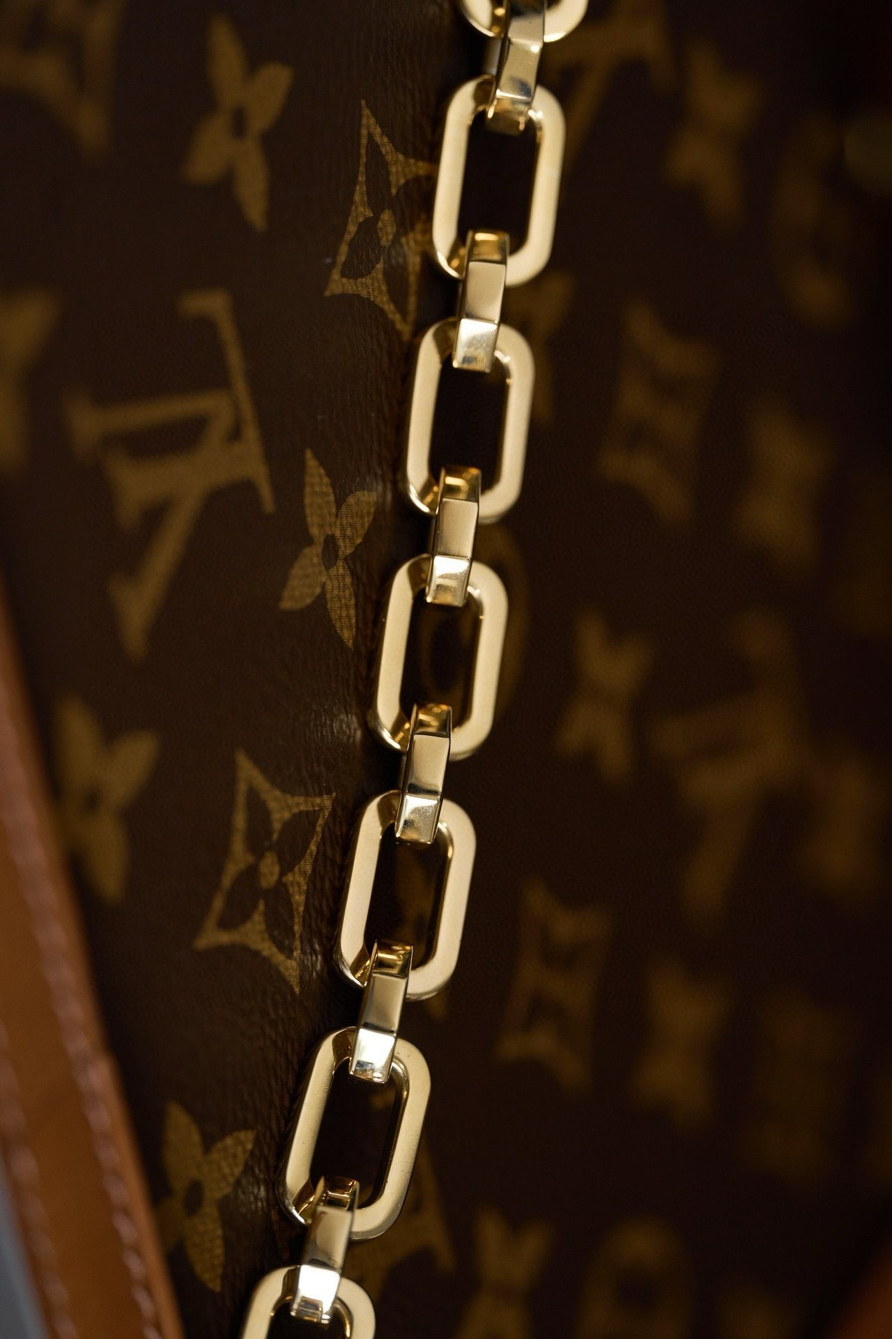 Louis Vuitton Dauphine MM Bag Monogram with Gold Hardware