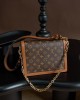 Louis Vuitton Dauphine MM Bag Monogram with Gold Hardware