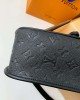 Louis Vuitton Diane Baguette Bag Black with Gold Hardware