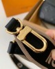 Louis Vuitton Diane Baguette Bag Black with Gold Hardware