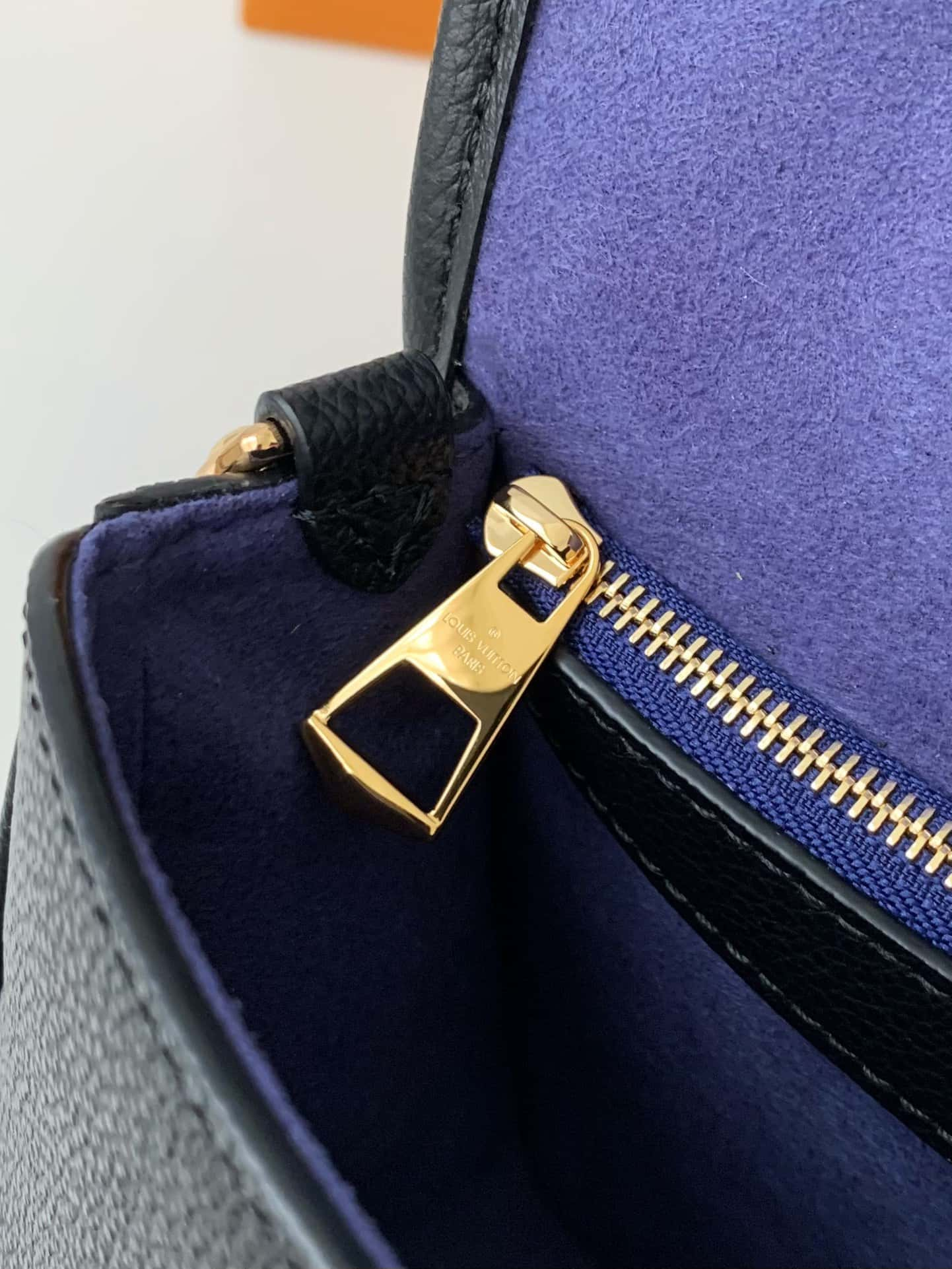 Louis Vuitton Diane Baguette Bag Black with Gold Hardware