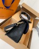 Louis Vuitton Diane Baguette Bag Black with Gold Hardware