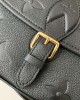 Louis Vuitton Diane Baguette Bag Black with Gold Hardware