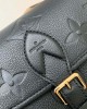 Louis Vuitton Diane Baguette Bag Black with Gold Hardware