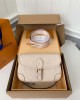 Louis Vuitton Diane Baguette Bag Cream with Gold Hardware