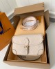 Louis Vuitton Diane Baguette Bag Cream with Gold Hardware