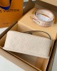 Louis Vuitton Diane Baguette Bag Cream with Gold Hardware