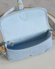 Louis Vuitton Diane Baguette Bag Blue Hour with Gold Hardware