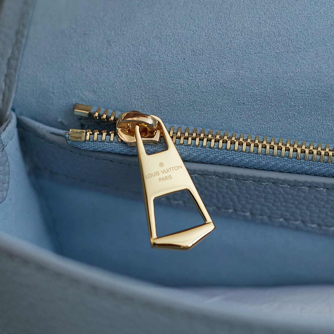 Louis Vuitton Diane Baguette Bag Blue Hour with Gold Hardware