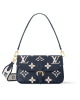 Louis Vuitton Diane Baguette Bag Navy Blue/Cream with Gold Hardware