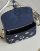 Louis Vuitton Diane Baguette Bag Navy Blue/Cream with Gold Hardware