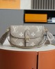 Louis Vuitton Diane Baguette Bag Navy Dove/Cream with Gold Hardware