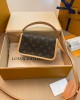 Louis Vuitton Diane Nano Baguette Bag Monogram with Gold Hardware