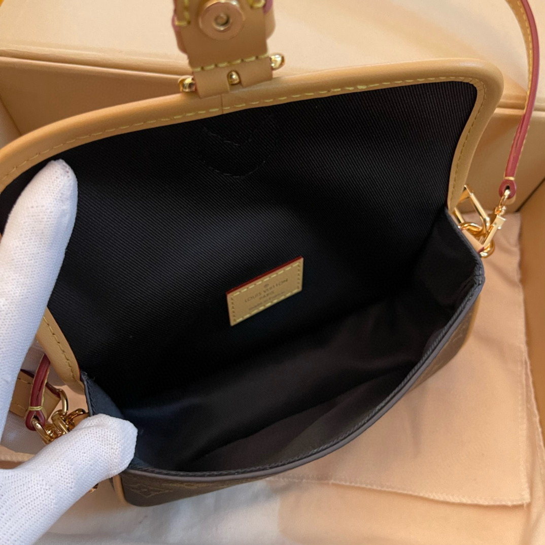 Louis Vuitton Diane Nano Baguette Bag Monogram with Gold Hardware