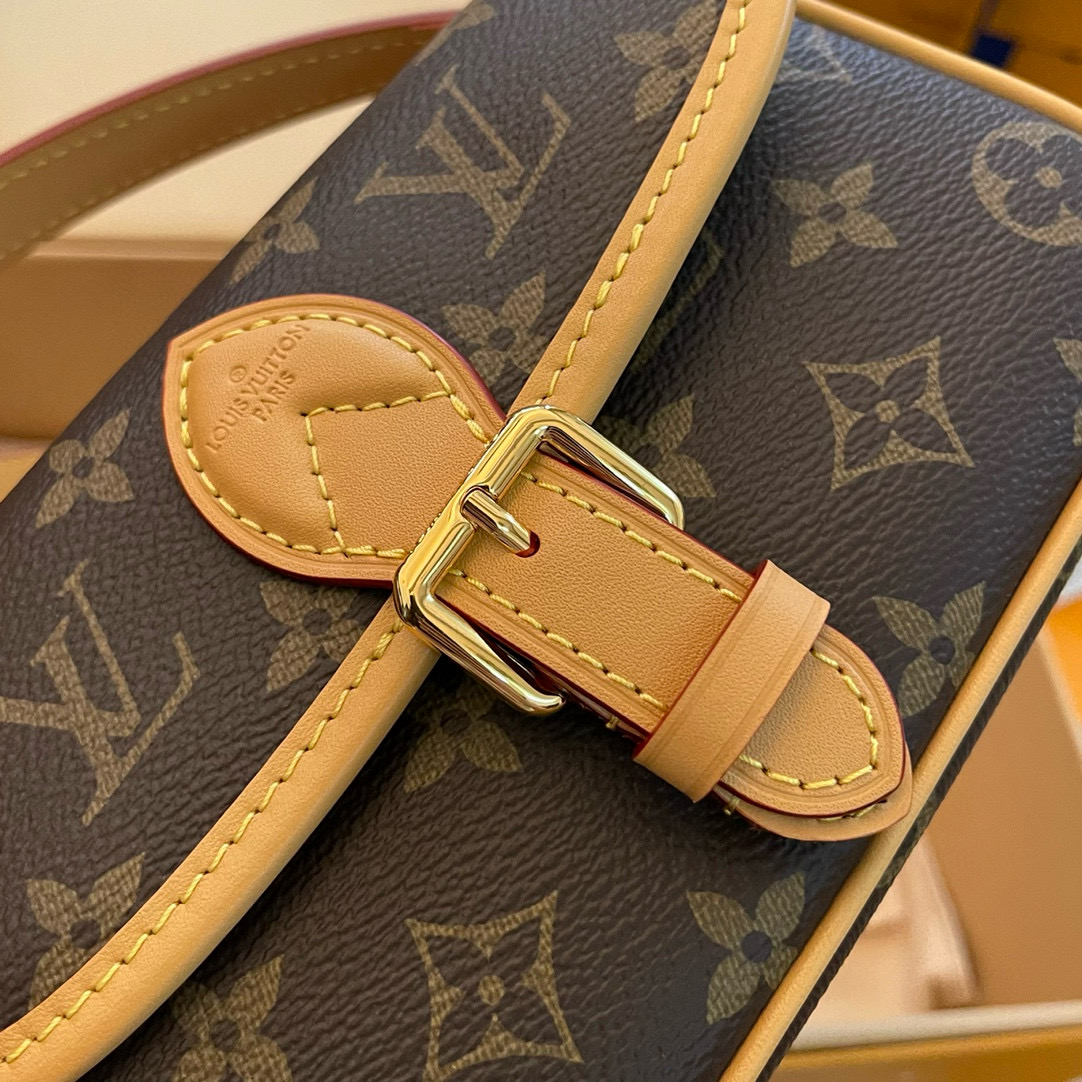 Louis Vuitton Diane Nano Baguette Bag Monogram with Gold Hardware