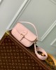 Louis Vuitton Diane Nano Baguette Bag Pink Opale with Gold Hardware