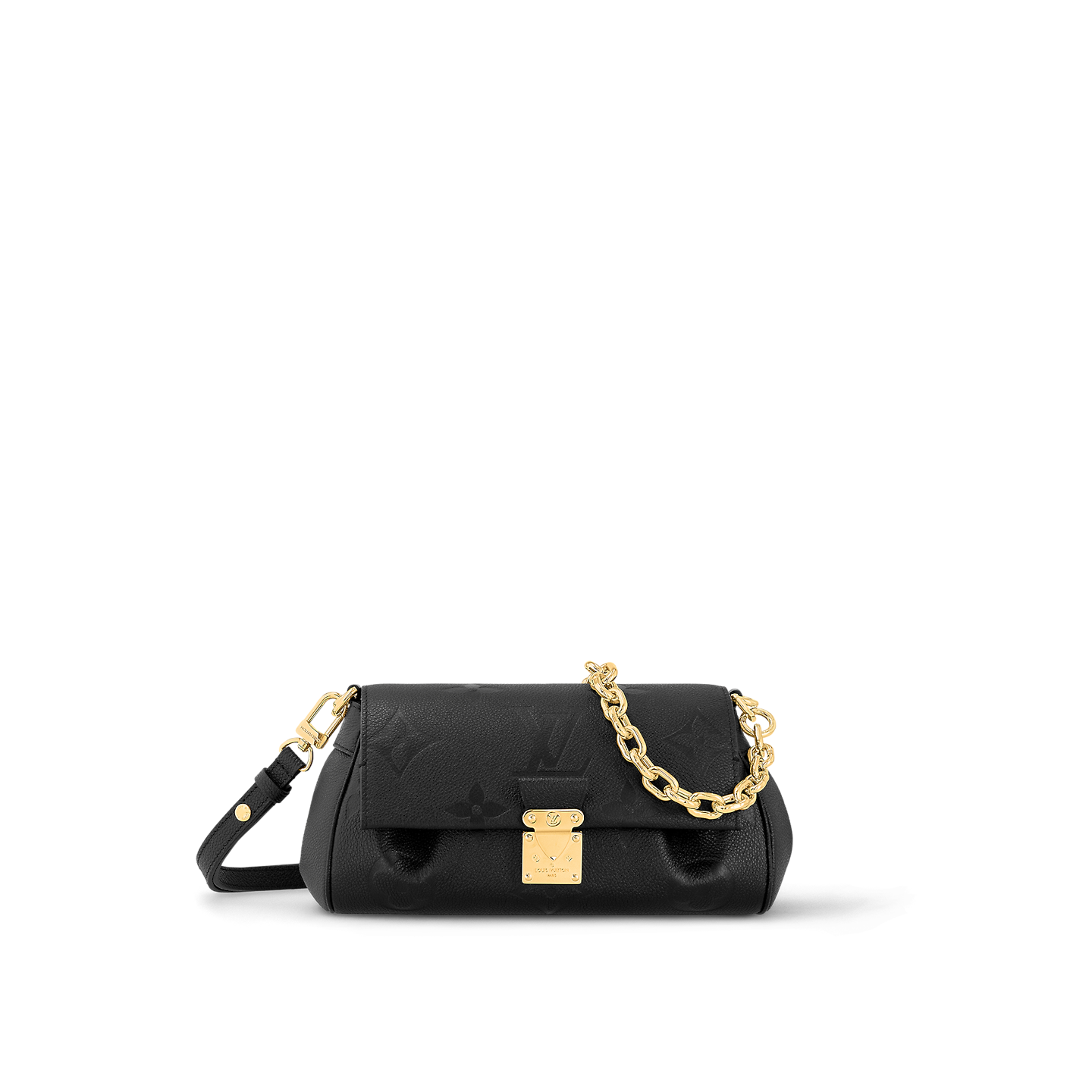 Louis Vuitton Favorite Bag Black with Gold Hardware