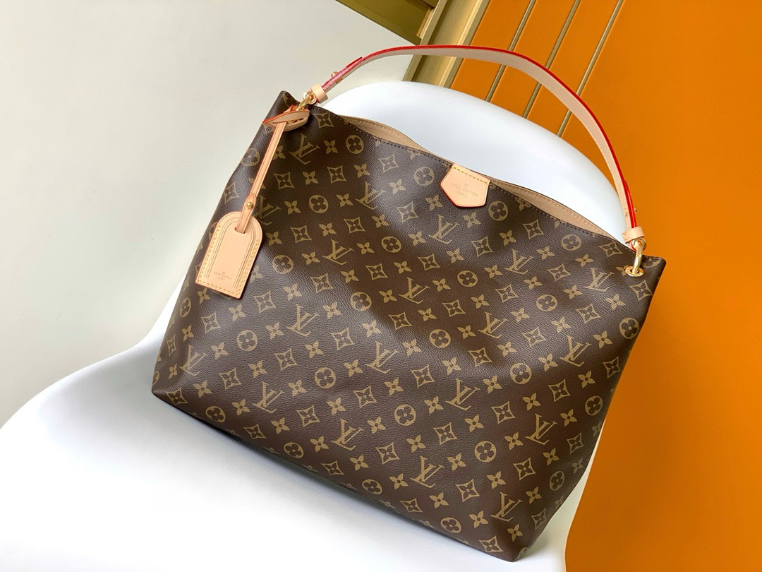 Louis Vuitton Graceful MM Bag Monogram with Gold Hardware