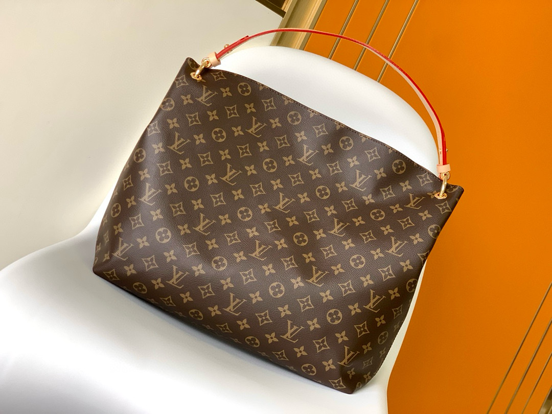 Louis Vuitton Graceful MM Bag Monogram with Gold Hardware