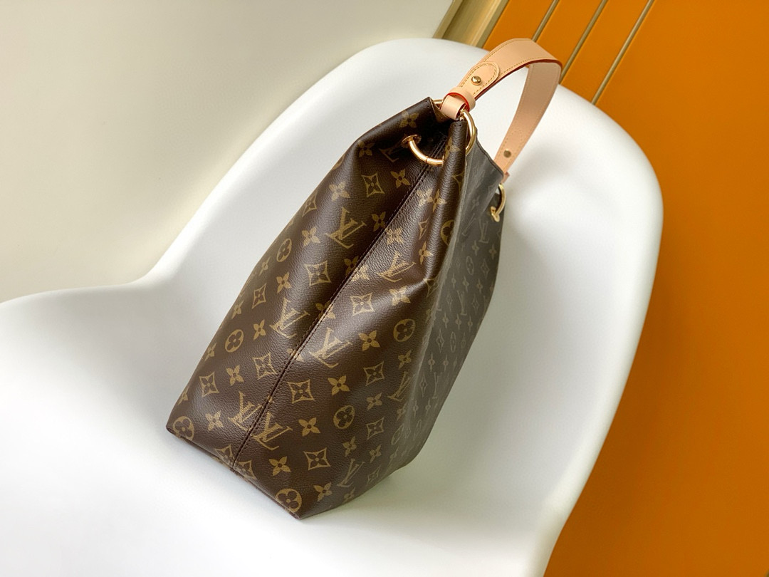 Louis Vuitton Graceful MM Bag Monogram with Gold Hardware